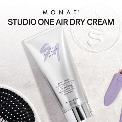 MONAT STUDIO ONE Air Dry Cream - Soft Hold, Frizz Control & Humidity Protection for All Hair Types, 6 fl. oz. Avelisse