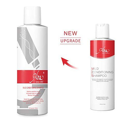 Alra Mild Conditioning Shampoo – Gentle Cleanser & Conditioner for Fragile Hair, Promotes Growth, 16 oz Avelisse