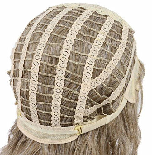 karlery Men's Long Curly Wave Light Brown Wig - Synthetic Cosplay Wig for Halloween, Anime, and Costume Parties Avelisse