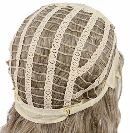 karlery Men's Long Curly Wave Light Brown Wig - Synthetic Cosplay Wig for Halloween, Anime, and Costume Parties Avelisse