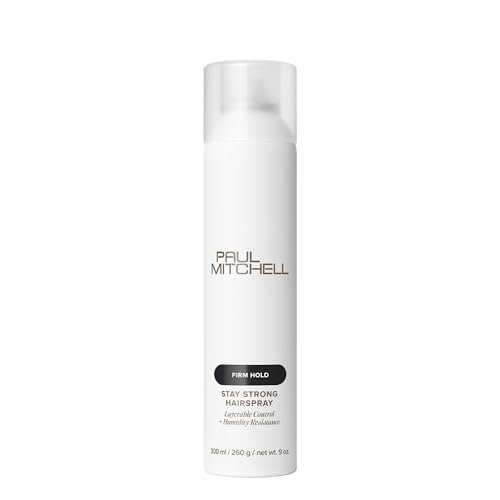 Paul Mitchell Stay Strong Hairspray - Layerable Control & Humidity Resistance for All Hair Types - 9 oz Avelisse