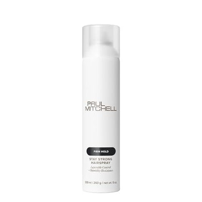 Paul Mitchell Stay Strong Hairspray - Layerable Control & Humidity Resistance for All Hair Types - 9 oz Avelisse