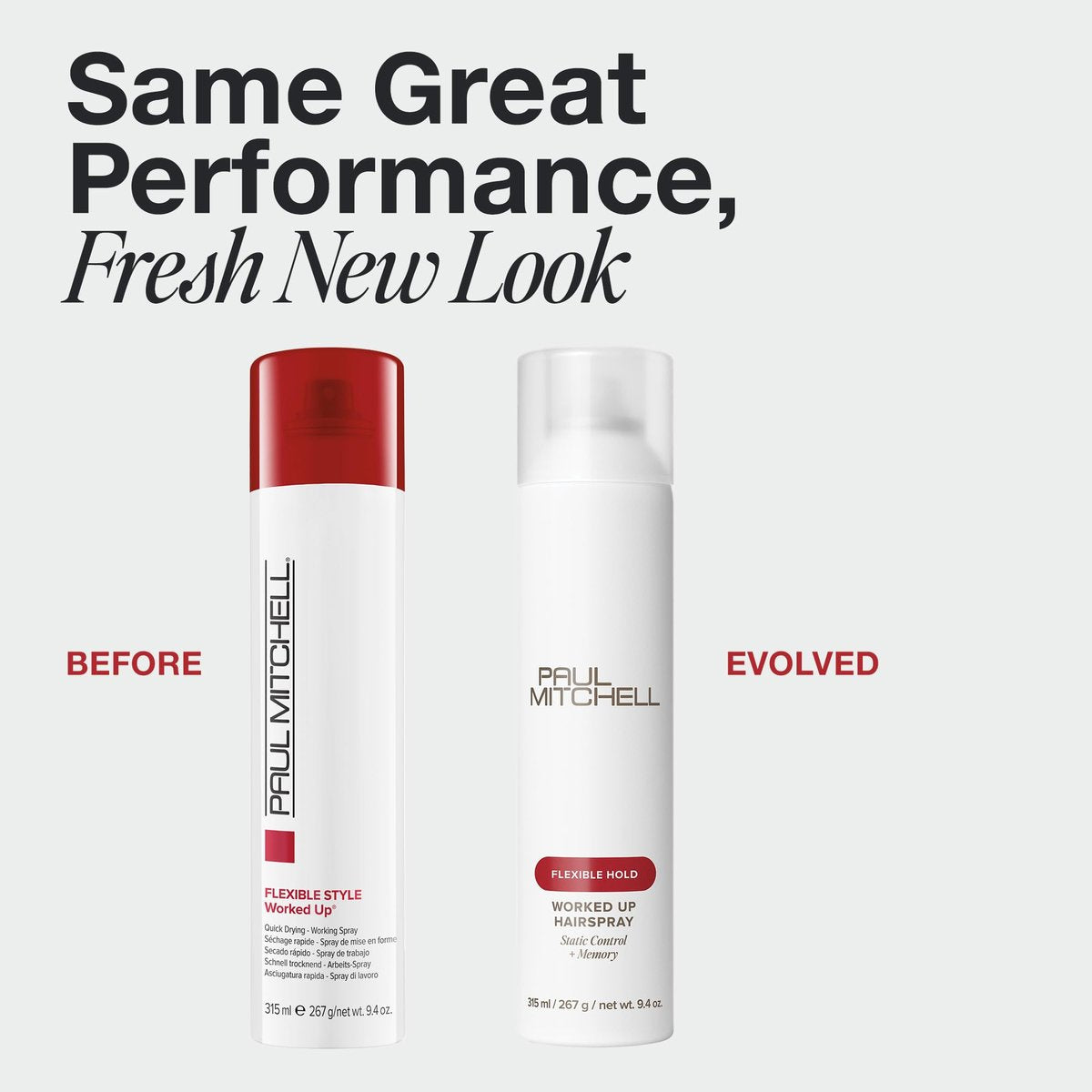Paul Mitchell Worked Up Hairspray – Static Control, Memory & Flexible Hold for All Hair Types, 9.4 oz Avelisse