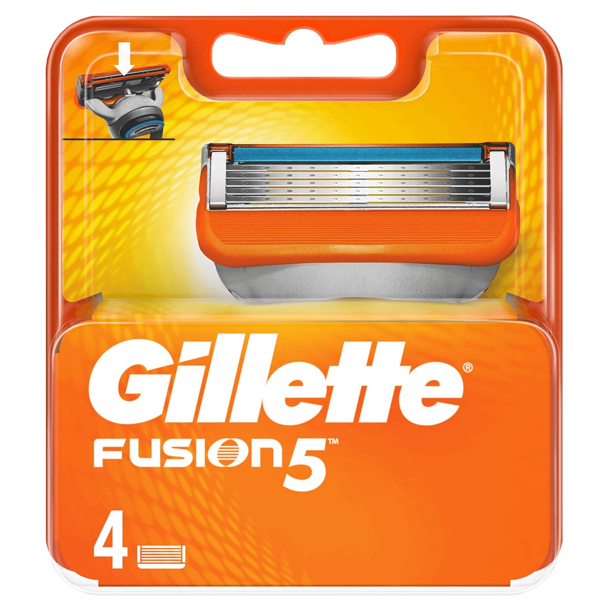 Gillette Fusion 5 Replacement Blades for Men, 4 Count - görsel 1