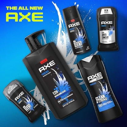 AXE Phoenix Men's Body Wash & Shower Gel, 3-Pack, 32 Fl Oz Each - Invigorating Crushed Mint & Rosemary Scent, 12H Freshness Avelisse