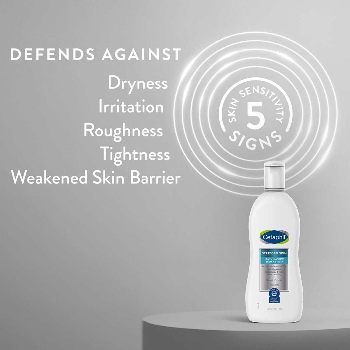 Cetaphil RESTORADERM Soothing Wash for Dry, Stressed Skin - 10 fl oz, Hypoallergenic, Soap & Paraben Free Avelisse