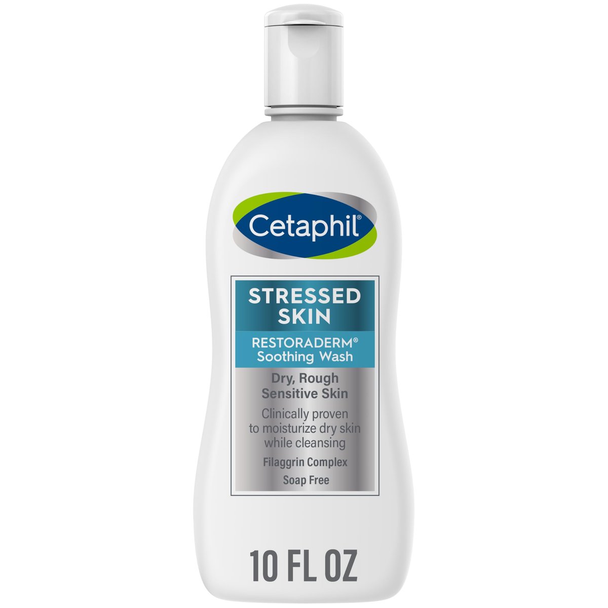 Cetaphil RESTORADERM Soothing Wash for Dry, Stressed Skin - 10 fl oz, Hypoallergenic, Soap & Paraben Free Avelisse