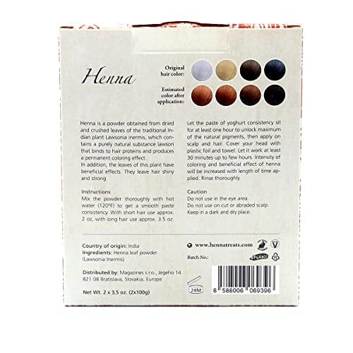 Organic Henna Powder for Hair – Pure Red Hair Dye – 7 oz – Natural Hair Care Avelisse