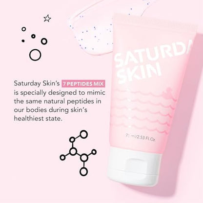 Saturday Skin Rub-A-Dub Refining Peel Gel – Gentle Exfoliating Face Wash with Fruit Enzymes, Dead Skin Remover for Face (2.53 Fl Oz / 75ml)