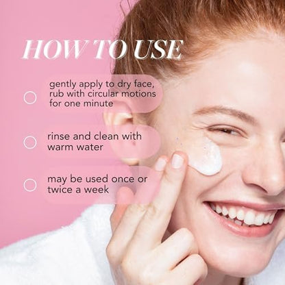 Saturday Skin Rub-A-Dub Refining Peel Gel – Gentle Exfoliating Face Wash with Fruit Enzymes, Dead Skin Remover for Face (2.53 Fl Oz / 75ml)