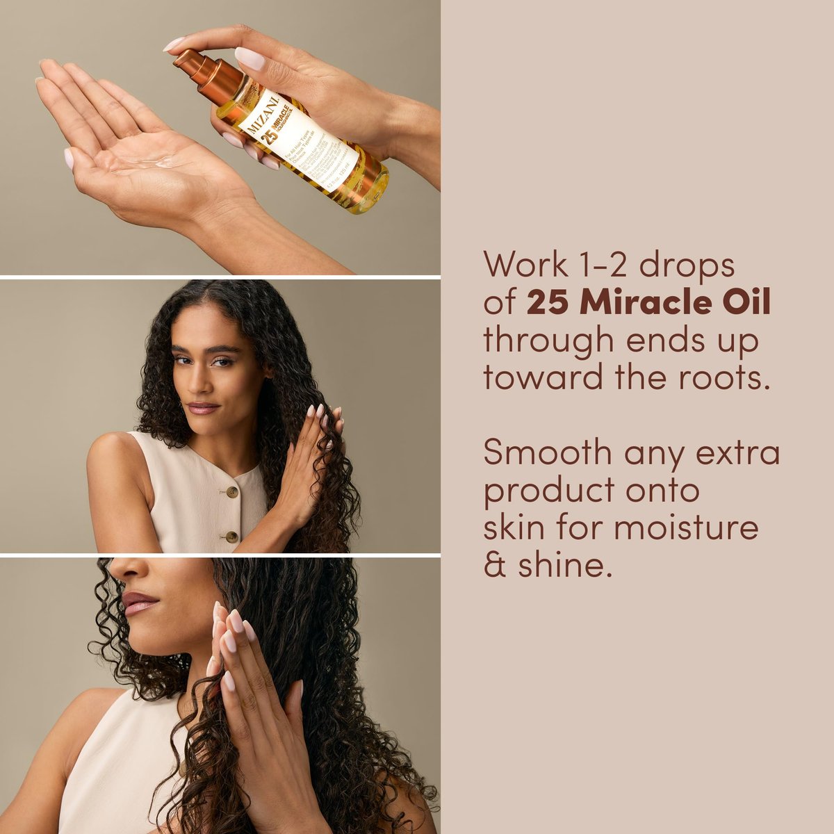Mizani 25 Miracle Nourishing Hair Oil for Curly Hair - Lightweight, Anti-Frizz, Silicone-Free, Paraben-Free with Coconut and Jojoba Oil, 4.2 Fl Oz Avelisse