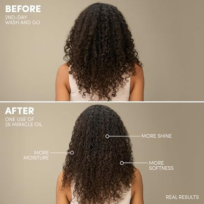 Mizani 25 Miracle Nourishing Hair Oil for Curly Hair - Lightweight, Anti-Frizz, Silicone-Free, Paraben-Free with Coconut and Jojoba Oil, 4.2 Fl Oz Avelisse