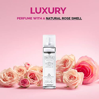 Original Bulgarian Rose Perfume - Natural Eau de Parfum - Long Lasting Freshness - Paraben Free - Unisex Fragrance - 28ml Avelisse