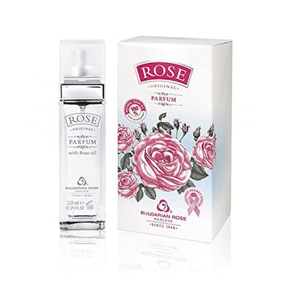 Original Bulgarian Rose Perfume - Natural Eau de Parfum - Long Lasting Freshness - Paraben Free - Unisex Fragrance - 28ml Avelisse