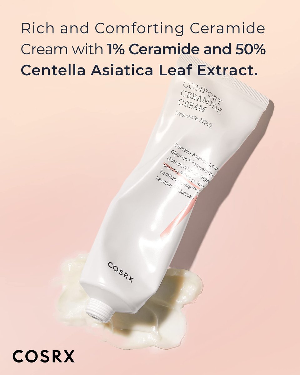 COSRX Balancium Comfort Ceramide Cream - 2.82 oz / 80g | Centella Asiatica Matte Balm | Korean Skin Care, Animal Testing Free, Paraben Free Avelisse