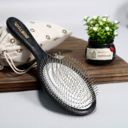 BESTOOL Paddle Detangler Hair Brush with Metal Bristles – Anti-Static for All Hair Types, Wet & Dry Use Avelisse
