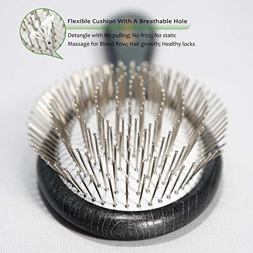 BESTOOL Paddle Detangler Hair Brush with Metal Bristles – Anti-Static for All Hair Types, Wet & Dry Use Avelisse