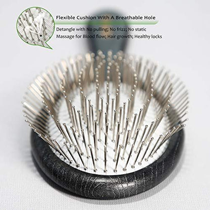 BESTOOL Paddle Detangler Hair Brush with Metal Bristles – Anti-Static for All Hair Types, Wet & Dry Use Avelisse