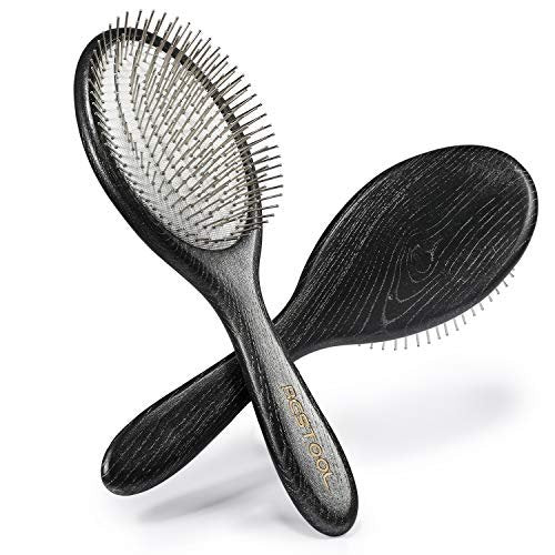 BESTOOL Paddle Detangler Hair Brush with Metal Bristles – Anti-Static for All Hair Types, Wet & Dry Use Avelisse