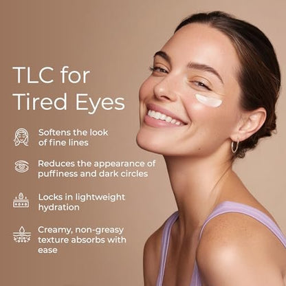 Tree To Tub Retinol Under Eye Cream for Dark Circles, Puffiness, Wrinkles, Bags Under Eyes - Sensitive Skin Night Eye Moisturizer with Hyaluronic Acid, Organic Green Tea, Natural Ginseng
