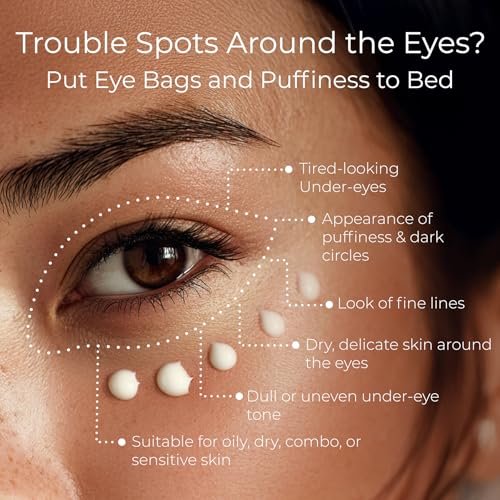 Tree To Tub Retinol Under Eye Cream for Dark Circles, Puffiness, Wrinkles, Bags Under Eyes - Sensitive Skin Night Eye Moisturizer with Hyaluronic Acid, Organic Green Tea, Natural Ginseng - görsel 8