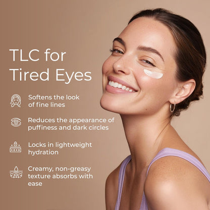 Tree To Tub Retinol Under Eye Cream for Dark Circles, Puffiness, Wrinkles, Bags Under Eyes - Sensitive Skin Night Eye Moisturizer with Hyaluronic Acid, Organic Green Tea, Natural Ginseng