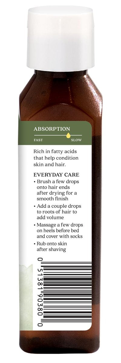 Aura Cacia Organic Shea Nut Oil - 4 fl oz, Certified Organic Moisturizing Oil for Skin & Hair