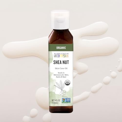 Aura Cacia Organic Shea Nut Oil - 4 fl oz, Certified Organic Moisturizing Oil for Skin & Hair - görsel 10