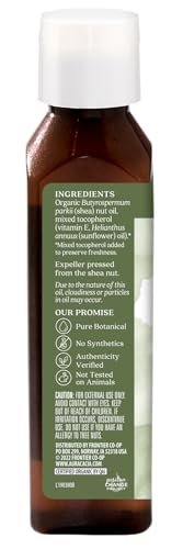 Aura Cacia Organic Shea Nut Oil - 4 fl oz, Certified Organic Moisturizing Oil for Skin & Hair - görsel 4