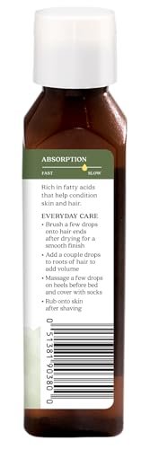 Aura Cacia Organic Shea Nut Oil - 4 fl oz, Certified Organic Moisturizing Oil for Skin & Hair - görsel 6