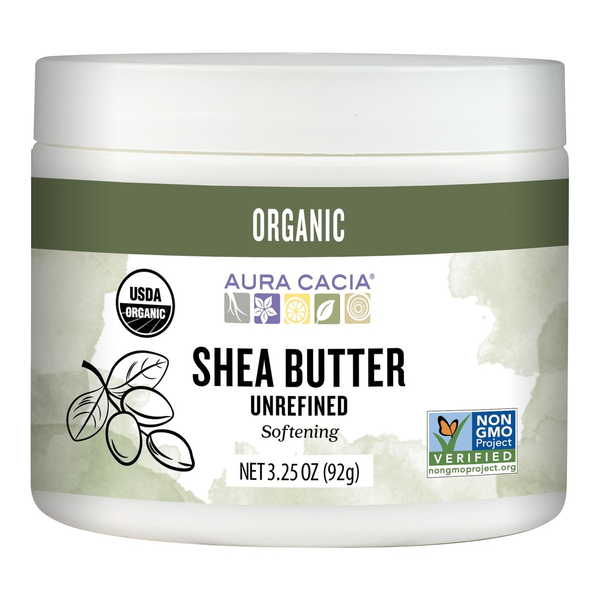 Aura Cacia Organic Shea Butter | Unrefined Body Care | 3.25 oz Avelisse
