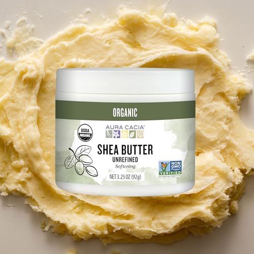 Aura Cacia Organic Shea Butter | Unrefined Body Care | 3.25 oz Avelisse