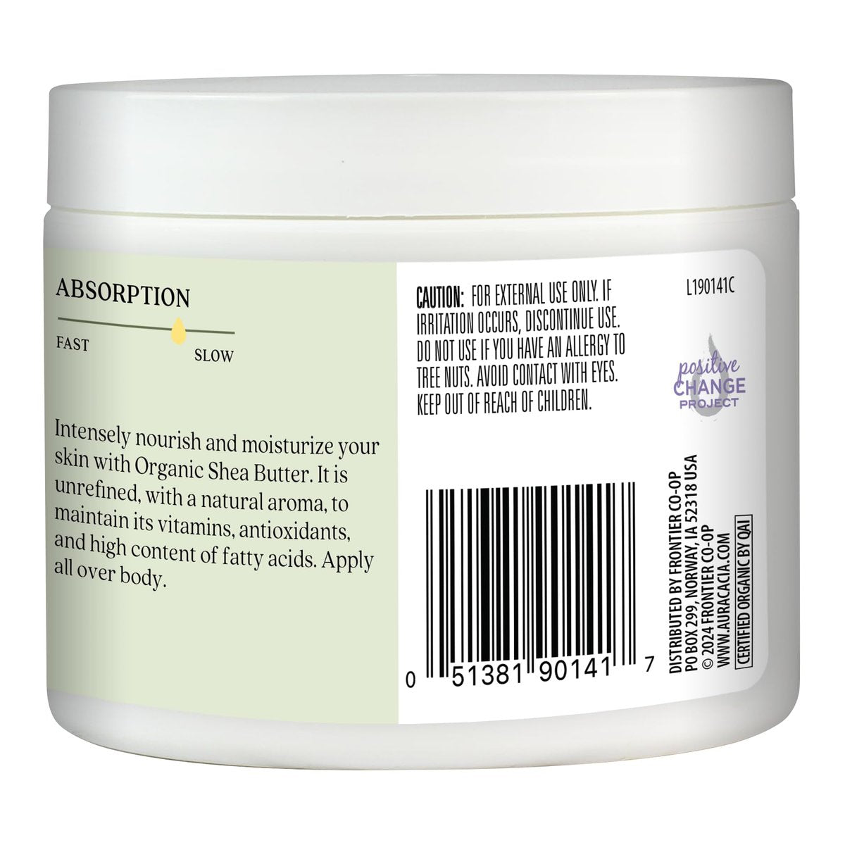 Aura Cacia Organic Shea Butter | Unrefined Body Care | 3.25 oz Avelisse