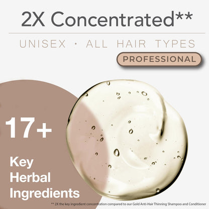PURA D'OR Clinically Formulated Biotin Shampoo & Conditioner for Hair Thinning - 2X Concentrated Herbal Blend, Sulfate Free, 16 oz Each (Pack of 2) Avelisse