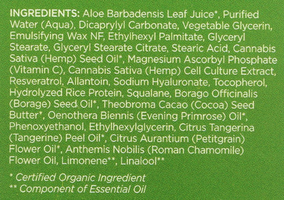 Andalou Naturals CannaCell Dreamy Night Cream - 1.7 oz Restorative Face Moisturizer