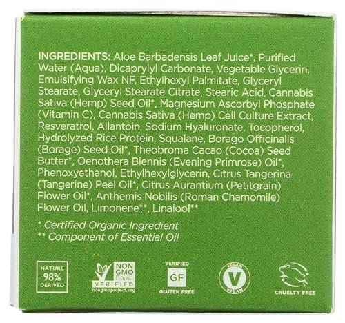 Andalou Naturals CannaCell Dreamy Night Cream - 1.7 oz Restorative Face Moisturizer - görsel 9