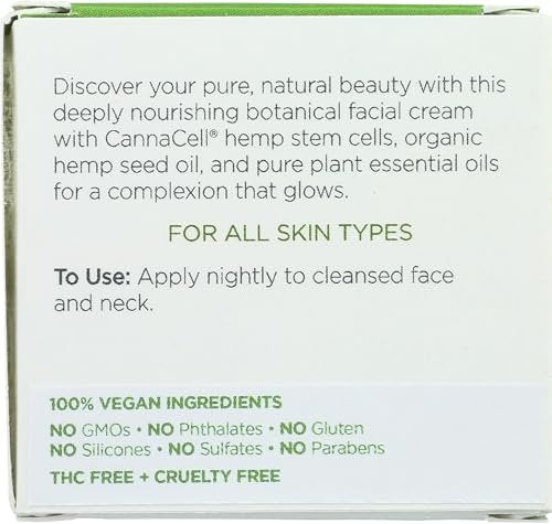 Andalou Naturals CannaCell Dreamy Night Cream - 1.7 oz Restorative Face Moisturizer - görsel 3