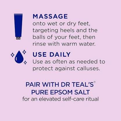 Dr. Teal's Gentle Exfoliant Foot Scrub with Epsom Salt - 6 oz