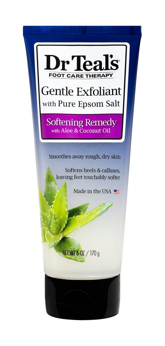 Dr. Teal's Gentle Exfoliant Foot Scrub with Epsom Salt - 6 oz - görsel 1