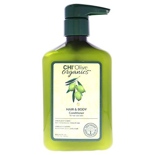 CHI Naturals Olive Oil Hair & Body Conditioner - 11.5 oz | Sulfate-Free, Paraben-Free, Color-Safe - görsel 2