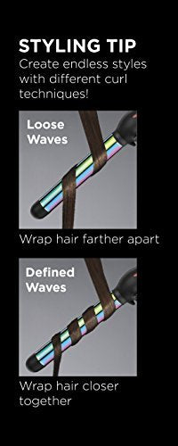 INFINITIPRO BY CONAIR Rainbow Titanium 1-Inch Curling Wand Avelisse