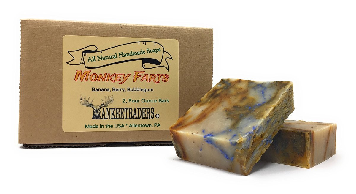 Monkey Farts Soap - All Natural Vegan – All-Natural Ingredients: Formulated with plant-based oils and natural – Image 1