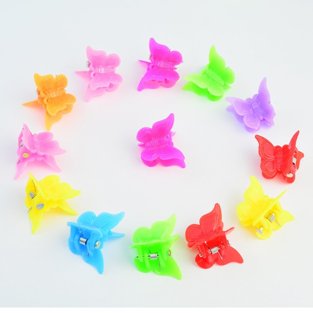 100 Pack Assorted Butterfly Hair Clips for Girls & Women – Bantoye Mini Hair Accessories - görsel 5
