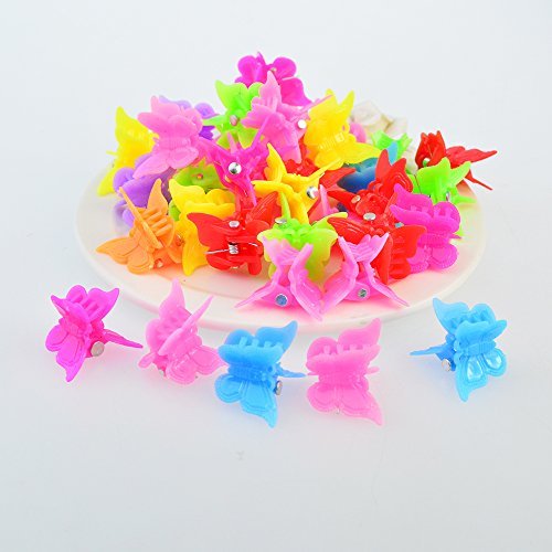 100 Pack Assorted Butterfly Hair Clips for Girls & Women – Bantoye Mini Hair Accessories - görsel 10