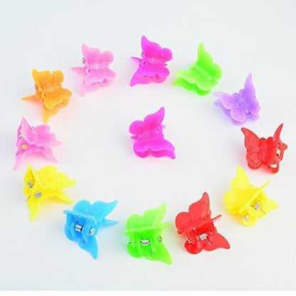 100 Pack Assorted Butterfly Hair Clips for Girls & Women – Bantoye Mini Hair Accessories