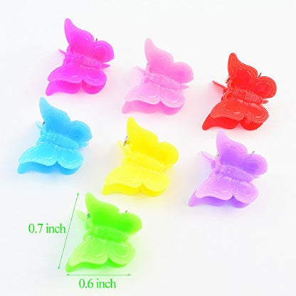 100 Pack Assorted Butterfly Hair Clips for Girls & Women – Bantoye Mini Hair Accessories