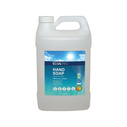 ECOS PRO Liquid Hand Soap, Free & Clean Scent, 1 Gallon Bottle - 128 Fl Oz Avelisse