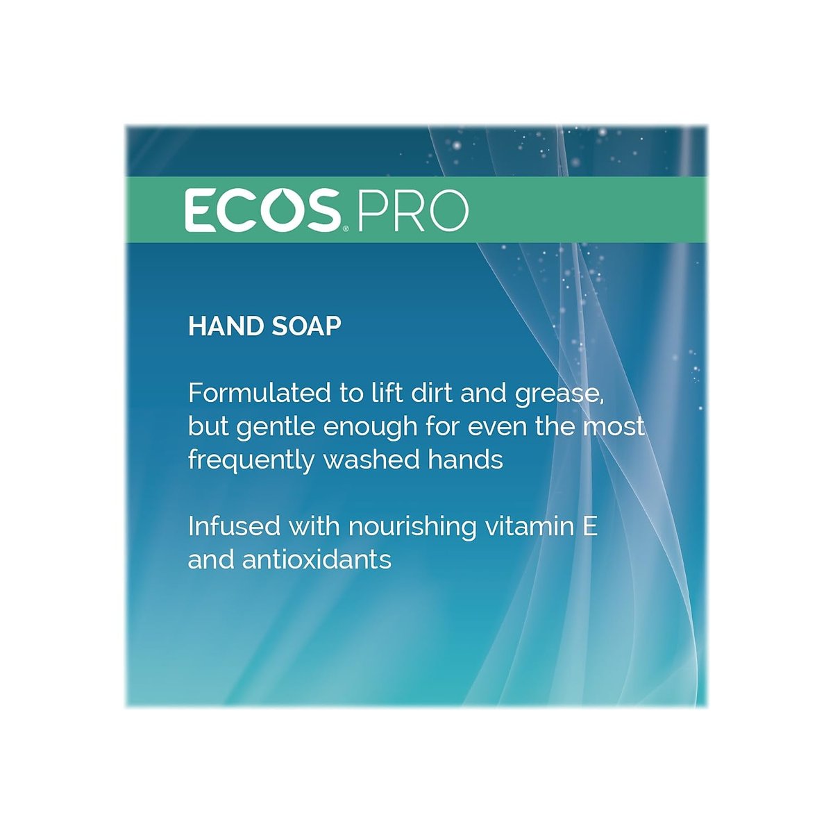 ECOS PRO Liquid Hand Soap, Free & Clean Scent, 1 Gallon Bottle - 128 Fl Oz Avelisse