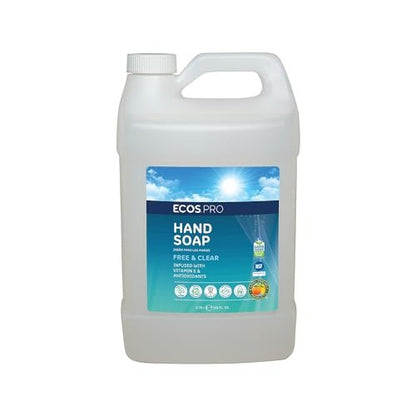 ECOS PRO Liquid Hand Soap, Free & Clean Scent, 1 Gallon Bottle - 128 Fl Oz Avelisse
