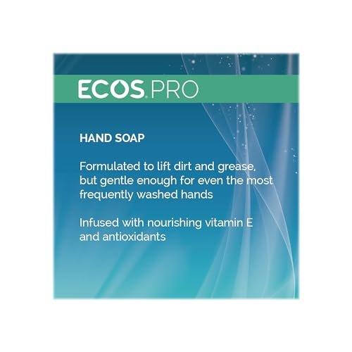 ECOS PRO Liquid Hand Soap, Free & Clean Scent, 1 Gallon Bottle - 128 Fl Oz Avelisse